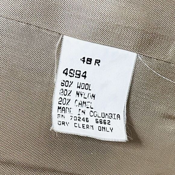 RBM 48R Sport Coat Wool Camel Blend Beige Two Button Lined Vented - Picture 4 of 8